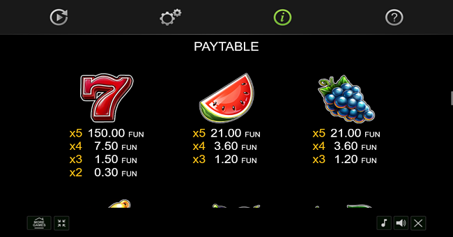 40 extra crown buy bonus paytable 2 paytable