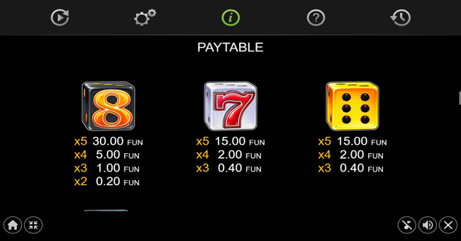 40 extra crown classic dice golden coins link paytable 2 paytable