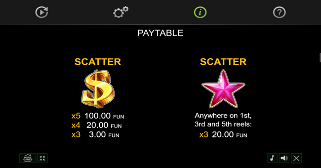 40 extra crown golden coins link paytable 1 paytable