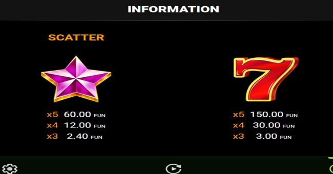 40 glossy hot paytable 1 paytable