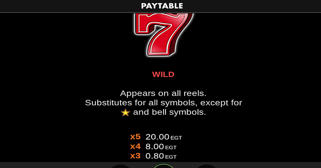 40 super hot bell link boost paytable 1 paytable