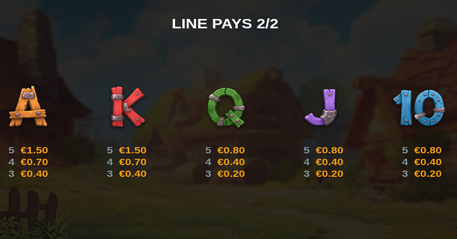 4 pot piggy snatch hold and win paytable 2 paytable