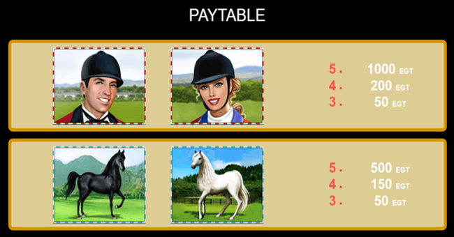 50 horses paytable2 paytable