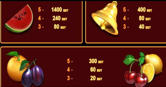 5 burning heart paytable5 paytable