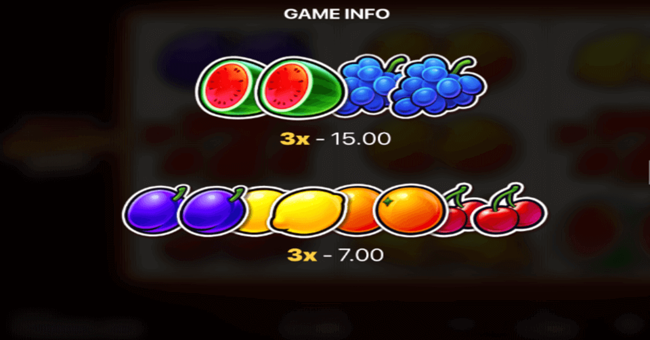 777 sizzling wins 5 lines paytable2 paytable