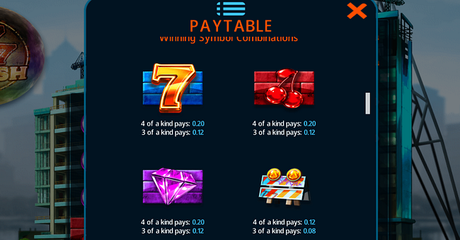 777 smash paytable 1 paytable