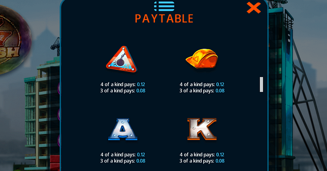 777 smash paytable 2 paytable