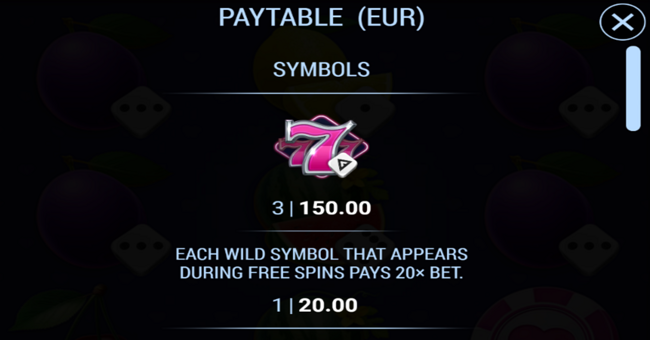 777 valentines gifts dice paytable 1 paytable