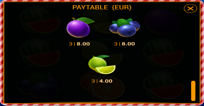 777 xmas gifts paytable 4 paytable