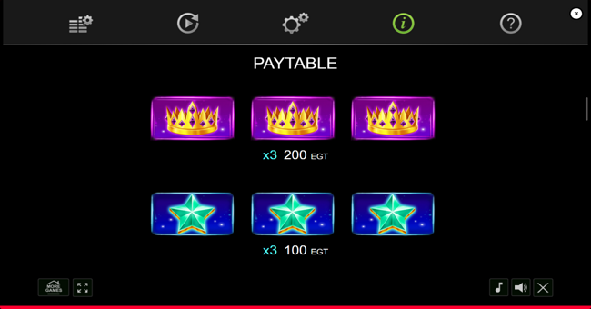 7 and crystals dice paytable new paytable
