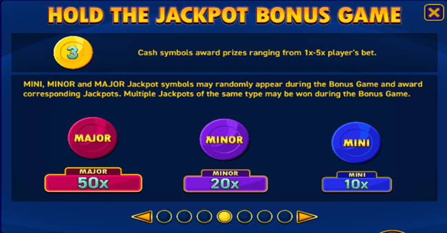 9 coins extremely light paytable paytable