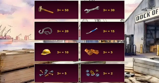 9 crates paytable paytable