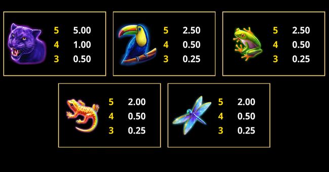 action boost amber island paytable 2 paytable