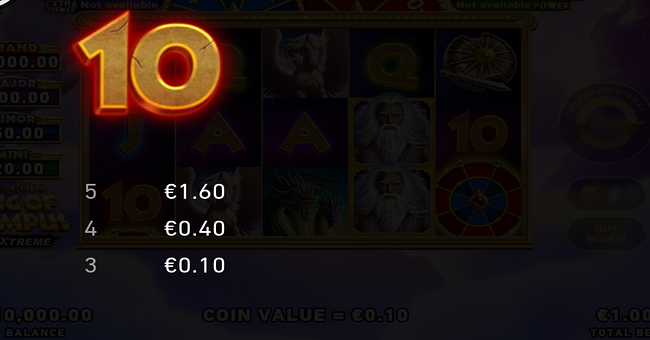 age of the gods king of olympus fire blaze xtreme paytable 5 1 paytable