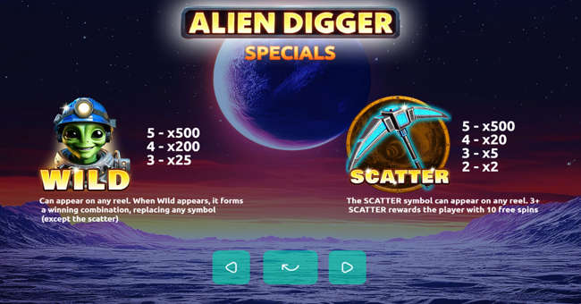 alien digger paytable 3 paytable