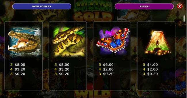 amazon gold paytable2 paytable