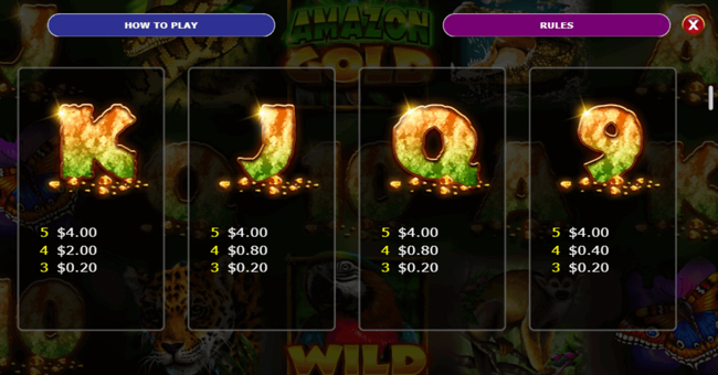 amazon gold paytable3 paytable