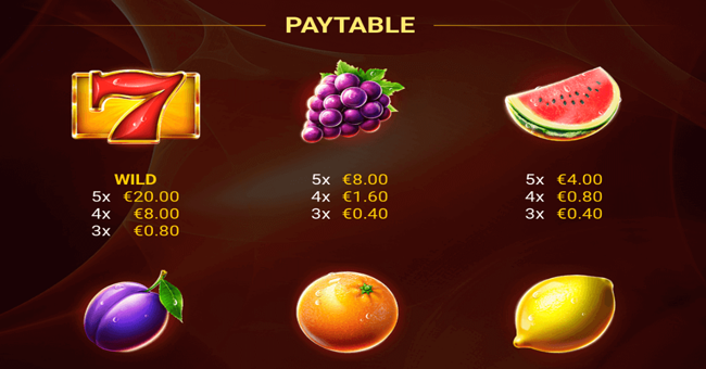 amigo hot 40 paytable paytable