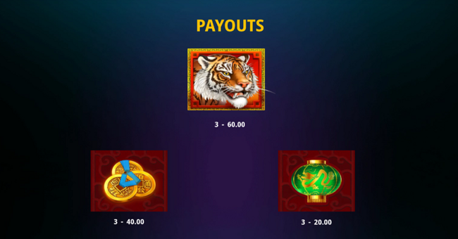 ancient tigers legacy paytable 1 paytable