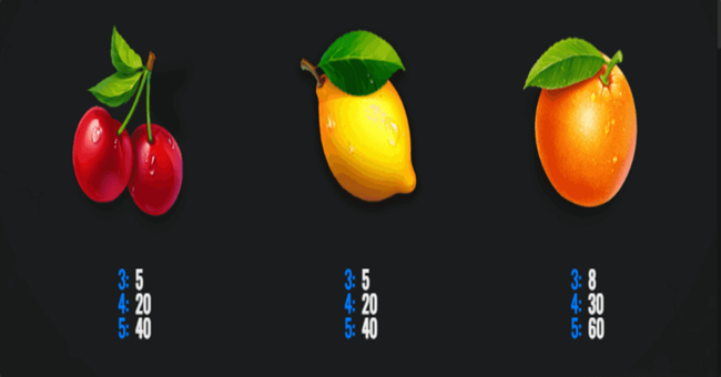 arctic fruits paytable1 paytable