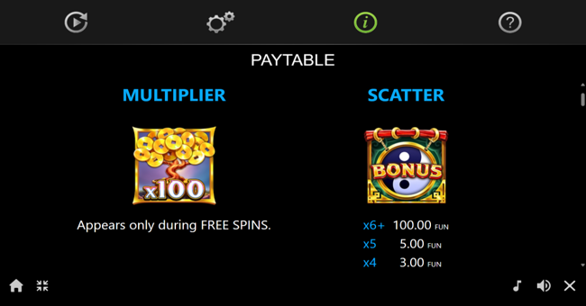 asian palace paytable 1 paytable