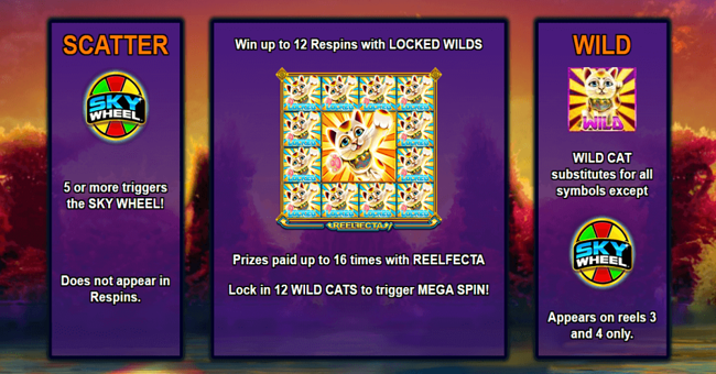 astro cat deluxe paytable paytable