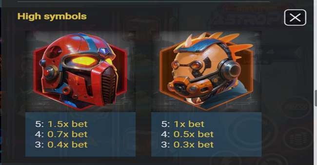 astropop paytable 1 paytable