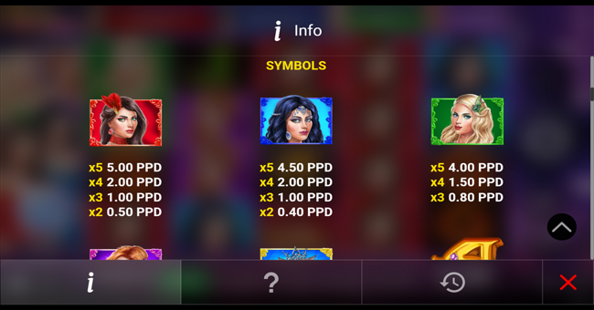 attractive flirt 50 paytable 3 paytable