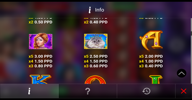 attractive flirt 50 paytable 4 paytable