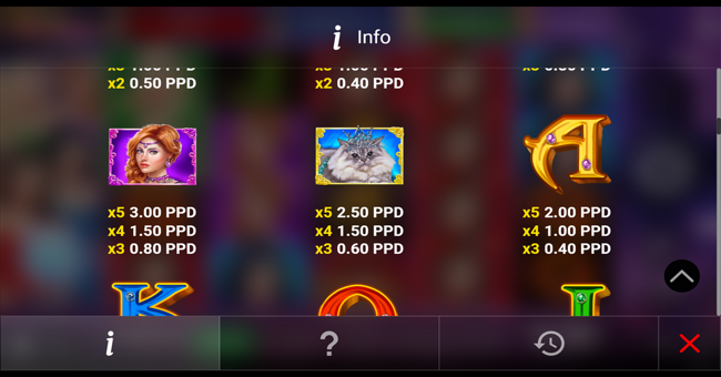 attractive flirt 50 paytable 5 paytable