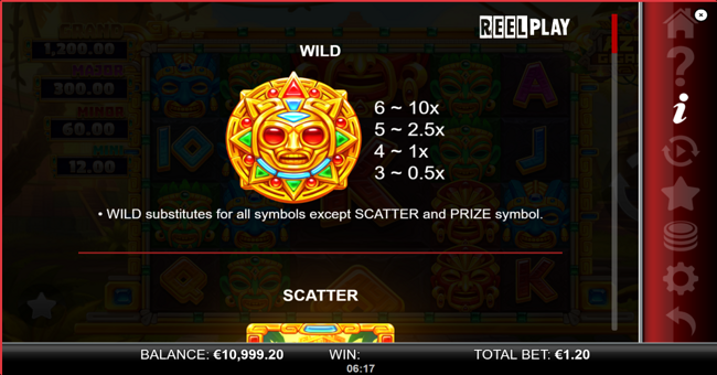 aztec gigablox paytable 1 paytable