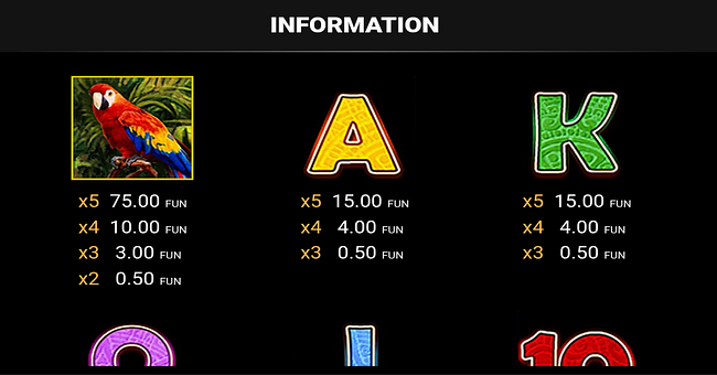 aztec glory buy bonus paytable 3 paytable