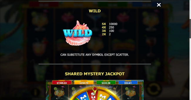 bahamas happy hour paytable 2 paytable