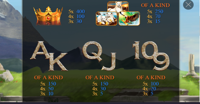 bai shi paytable 2 paytable