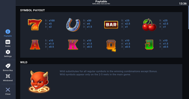 belfry bliss hold and win paytable paytable