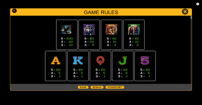 big bad buffalo thunderstruck paytable paytable