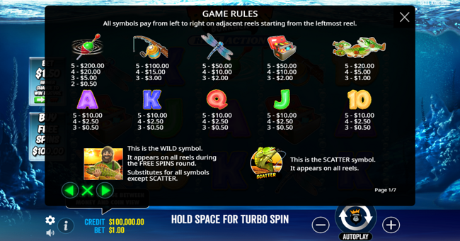 big bass bonanza reel action paytable paytable