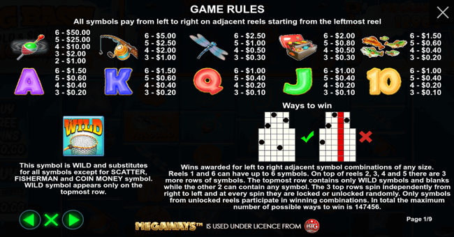 big bass hold and spinner megaways paytable paytable