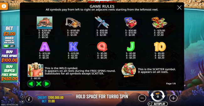 big bass splash 1000 paytable 1 paytable