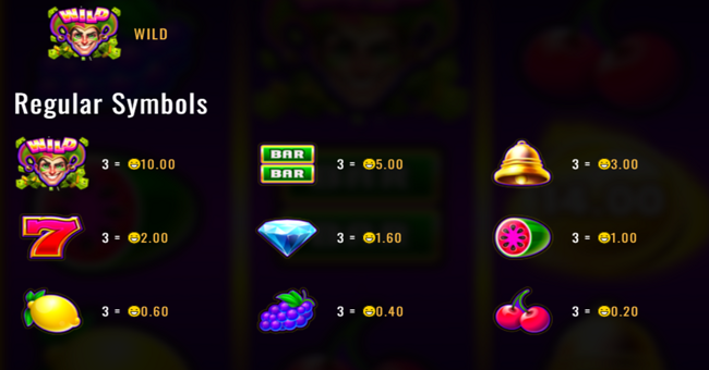 big cash joker hold and win paytable 1 paytable