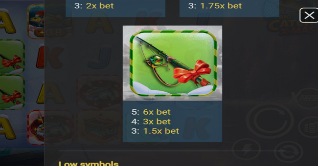big catch xmas paytable 3 paytable