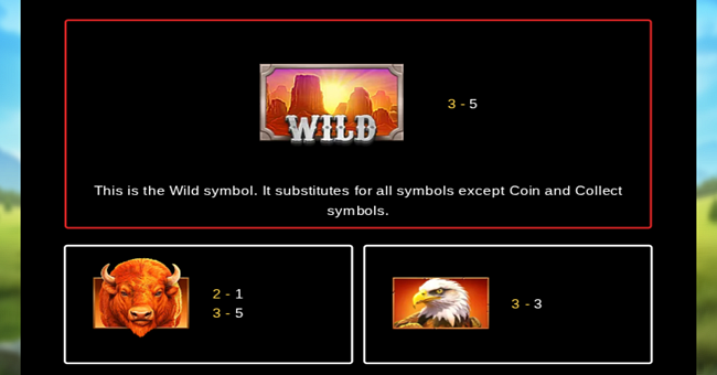bison fortune coins paytable 1 paytable