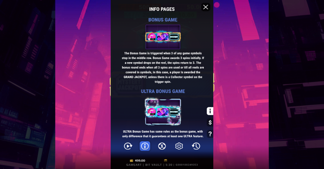 bit vault paytable paytable