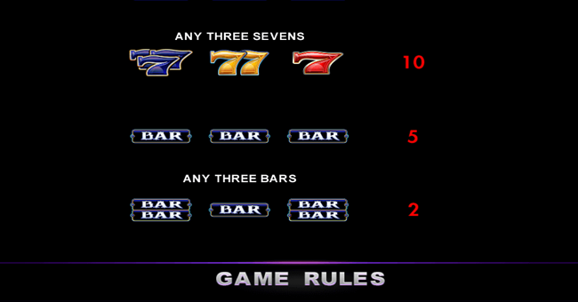 black diamond deluxe paytable 3 paytable