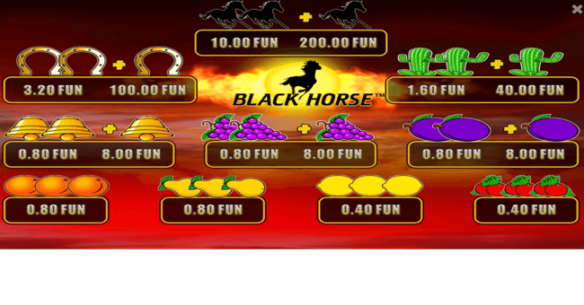 black horse paytable paytable