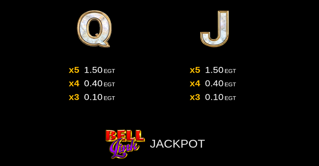 black lounge bell link paytable 4 paytable