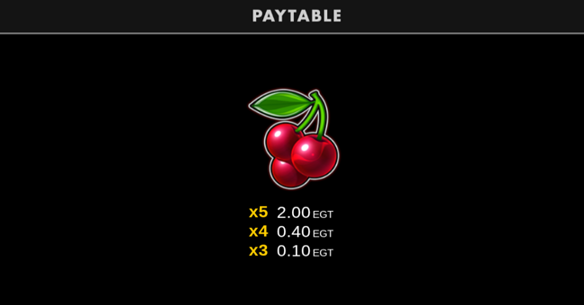 black seven bell link paytable 4 paytable