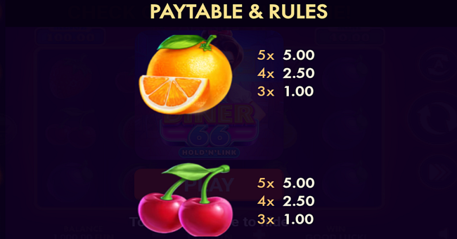 blazing apple hold n link paytable 4 paytable