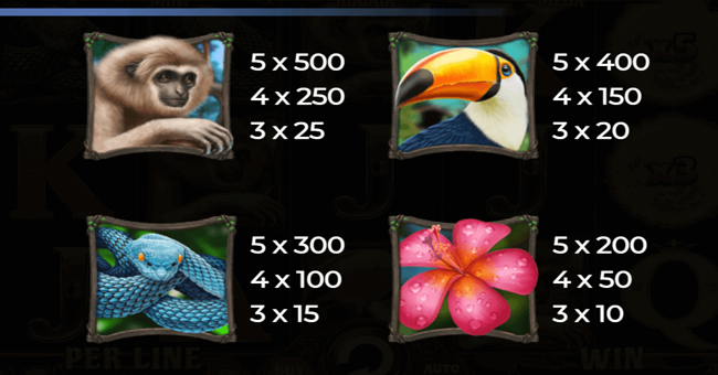 blue panther paytable 1 paytable