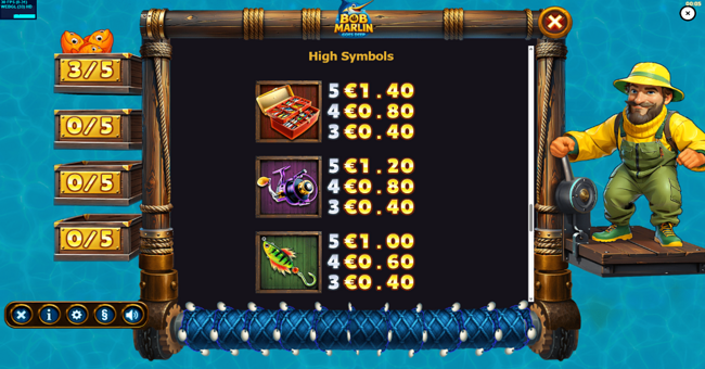 bob marlin goes deep paytable 3 paytable